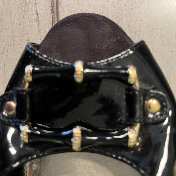 Black patent shoes/ size 10/Liz Claiborne - Picture 3 of 7